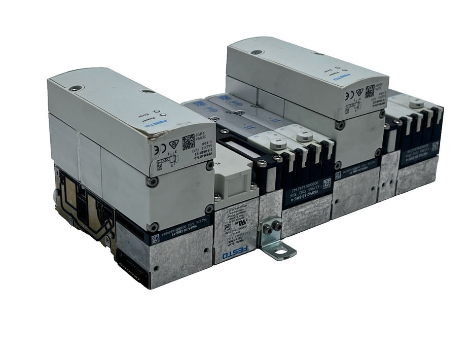 FESTO ASSEMBLY: MPA-S Manifold 2x VPPM-6TA Valves 3x VMPA2 Solenoids 7/8" Supply