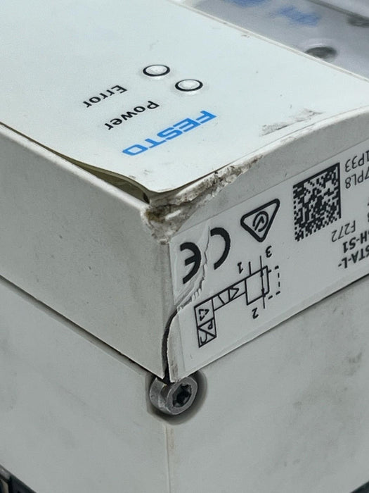 FESTO ASSEMBLY: MPA-S Manifold 2x VPPM-6TA Valves 3x VMPA2 Solenoids 7/8" Supply