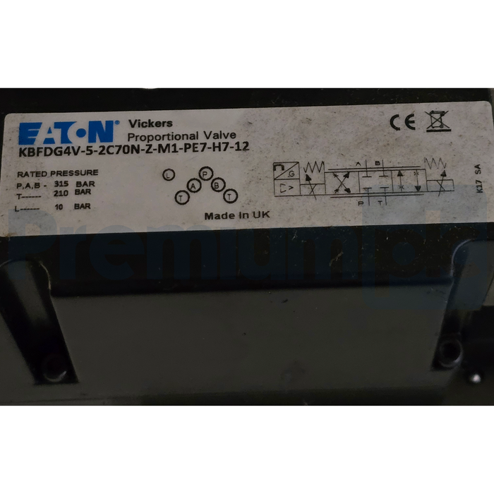 Eaton Vickers KBFDG4V-5-2C70N-Z-M1-PE7-H7-12 Proportional Valve 858AN00001A NSNP