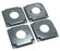 Lot of 4 RACO 812C 2-GFCI 6.5 cu. in. Steel Square Exposed Work Covers - NEW