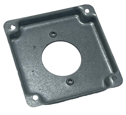 Lot of 4 RACO 812C 2-GFCI 6.5 cu. in. Steel Square Exposed Work Covers - NEW