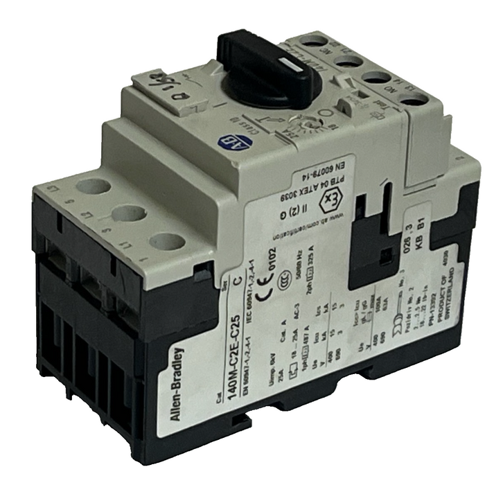 Allen-Bradley 140M-C2E-C25 Circuit Breaker Ser. C | 18-25A | Motor Protection