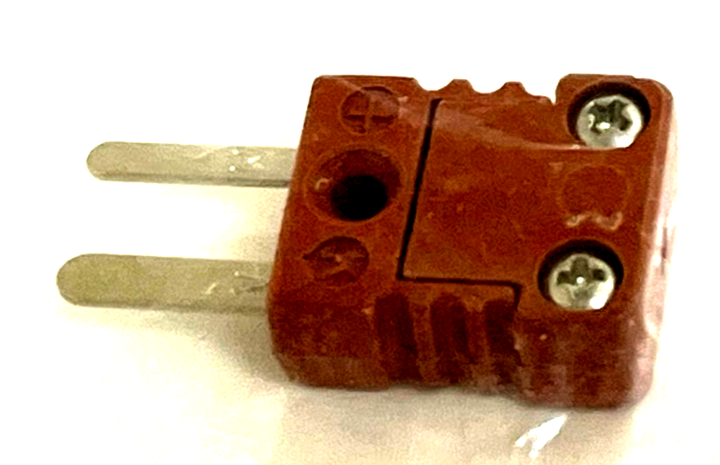 Lot of 9 Marlin Type K Thermocouple Connectors | Male Flat Pin | Red 800°F Max