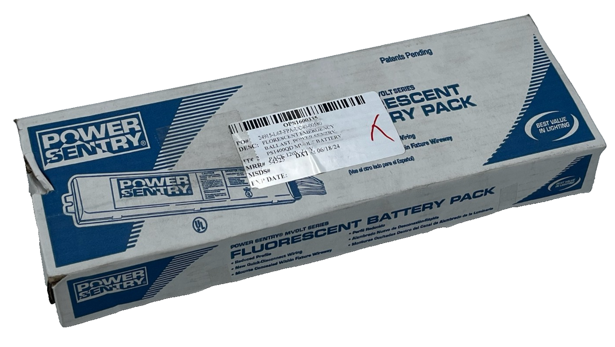 Power Sentry PS1400QD MVOLT Emergency Ballast 1400 Lumen Quick Disconnect Ni-Cad