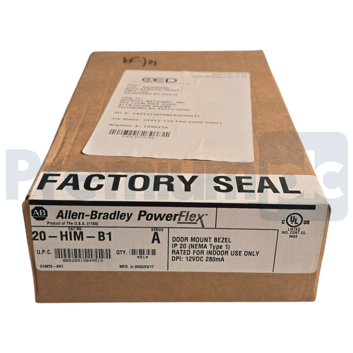 Allen-Bradley 20-HIM-B1 /A PowerFlex Door Mount Bezel Kit 20HIMB1 NSFS