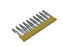 Lot of 12  Allen-Bradley 1492-CJLJ6-10 Ser. A Center Jumpers (Partial Box of 20)