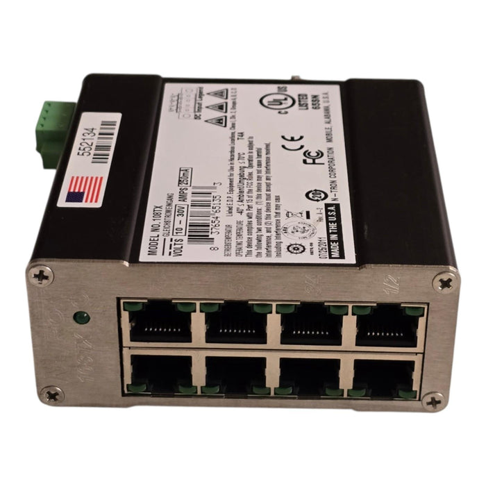 Red Lion N-Tron 108TX Industrial Ethernet Switch 8-Port 10/100BaseTX DIN Rail