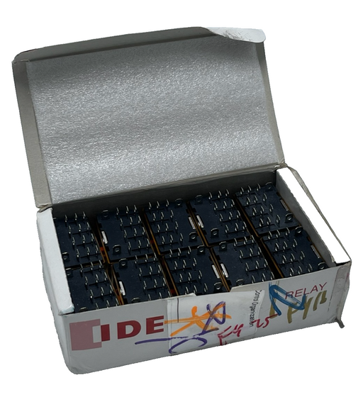 Lot of 10 IDEC RH4B-ULC AC24V Power Relays 24VAC 4PDT 10A w/ LED & Check Button