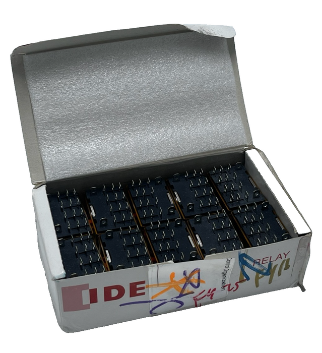 Lot of 10 IDEC RH4B-ULC AC24V Power Relays 24VAC 4PDT 10A w/ LED & Check Button