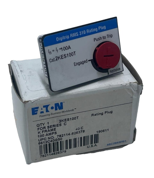 Eaton 2KES100T Rating Plug 100A Digitrip 310 Series C KD Frame 3-Pole - NSMP