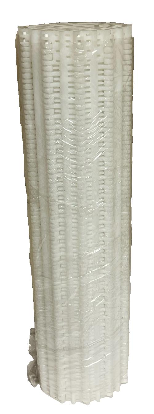 Intralox Series 800 Flush Grid Polyethylene Belt 28.5" x 21' (126 Rows) Natural