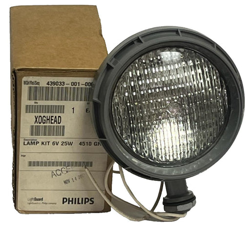 New Lightguard Philips XOG Head Lamp Kit 6V 25W 4510 Sealed Beam Emergency Light