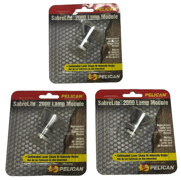 Lot of 3 Pelican 2004 SabreLite 2000 Replacement Lamp Modules Xenon - New