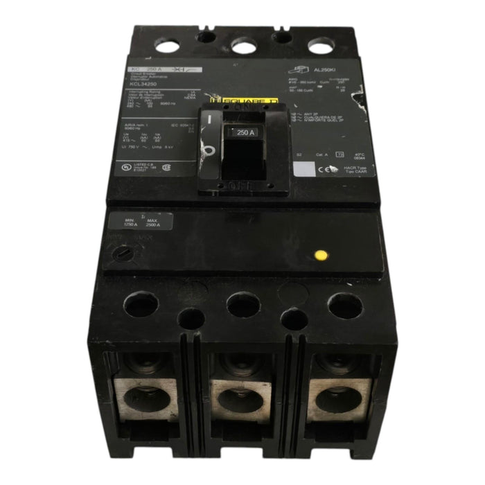 Square D KCL34250 Circuit Breaker | 3 Pole | 250 Amp | 480V | 65kA @ 480V NSNP