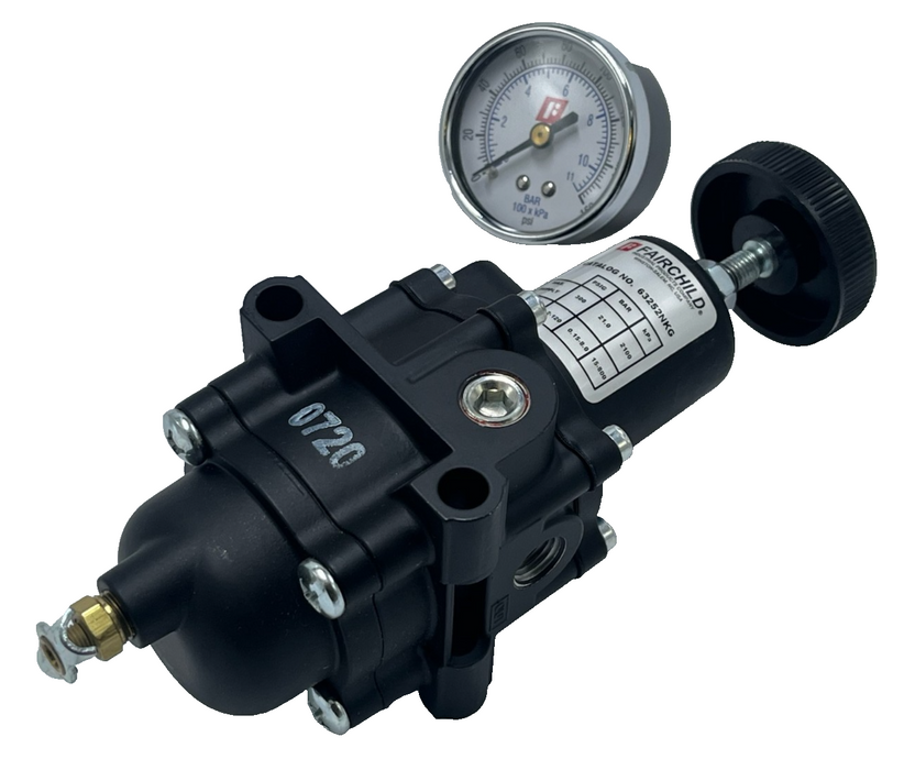 NEW Fairchild 63252NKG Pneumatic Filter Regulator | Model 63 2-120 PSI 1/4" NPT