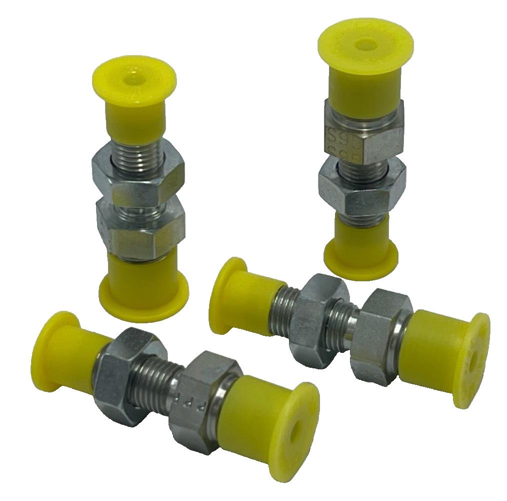 LOT OF 4 Parker 4-4 WFTX-WLN-S Triple-Lok Fittings | 1/4" JIC x 1/4" NPT Male