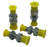 LOT OF 4 Parker 4-4 WFTX-WLN-S Triple-Lok Fittings | 1/4" JIC x 1/4" NPT Male