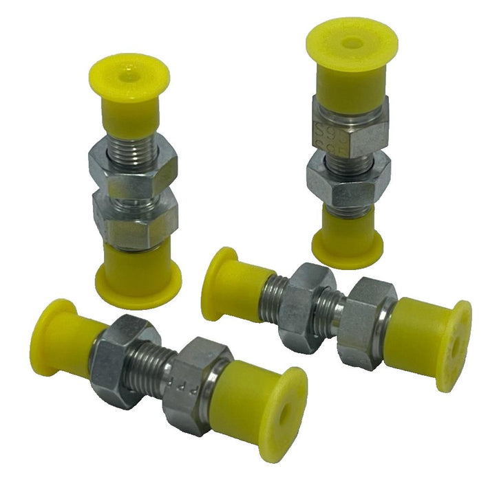 LOT OF 4 Parker 4-4 WFTX-WLN-S Triple-Lok Fittings | 1/4" JIC x 1/4" NPT Male