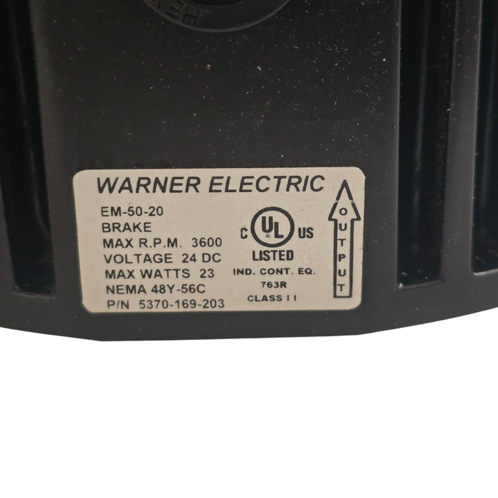 Warner Electric 5370-169-203 | EM-50-20 Gen2 Electro Module Brake 24V 48Y/56C