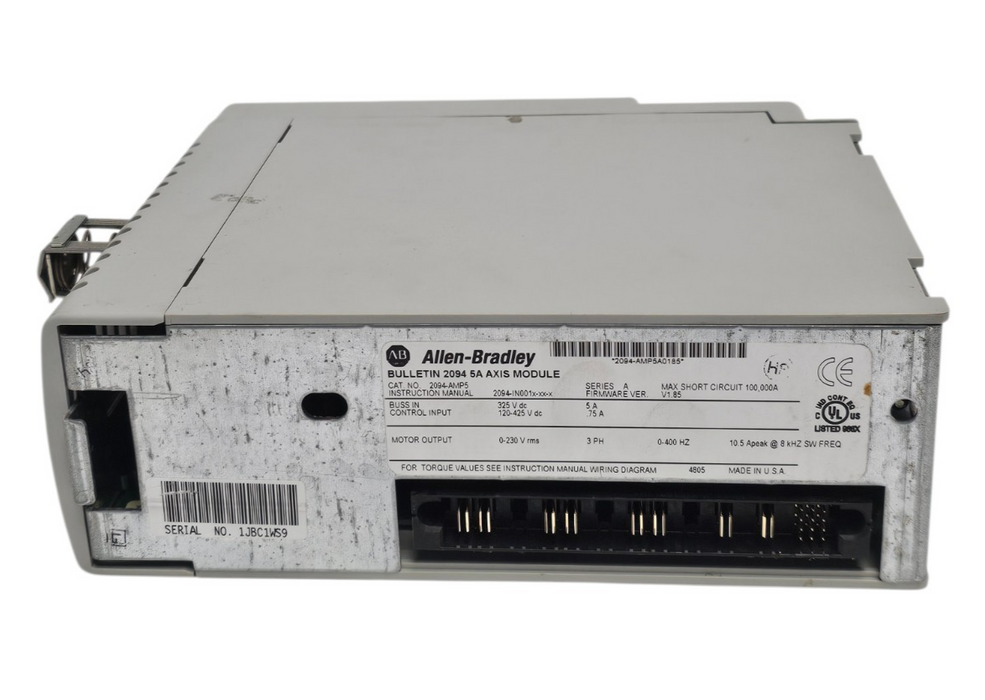 ALLEN BRADLEY 2094-AMP5 /A KINETIX 6000 AXIS MODULE 2094AMP5 SER. A