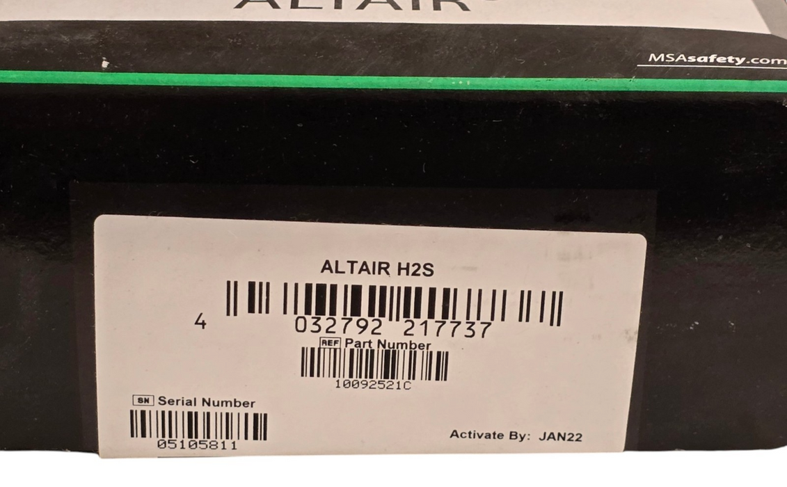 MSA ALTAIR H2S Single-Gas Detector Hydrogen Sulfide Monitor 10092521C | 10092521