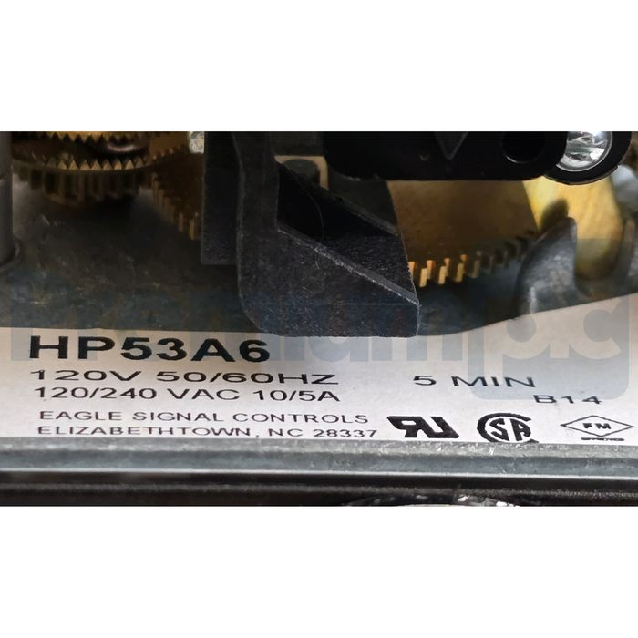 Danaher Controls | Eagle Signal HP53A6 Cycl-Flex Reset Timer 0-5 Min 120VAC NSNP