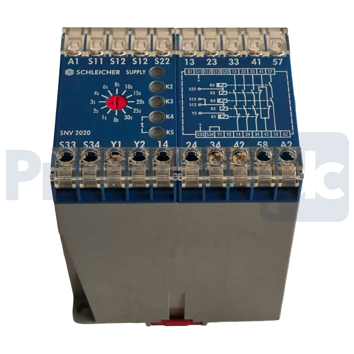 Schleicher SNV 2020-17 | 18813084 Safety Relay 24V AC/DC 0-30s Delay SNV2020-17