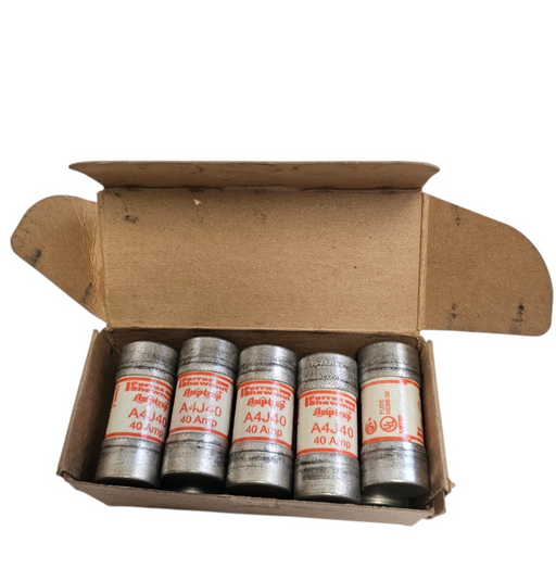 BOX OF 10 MERSEN FERRAZ SHAWMUT A4J40 AMP TRAP FUSES