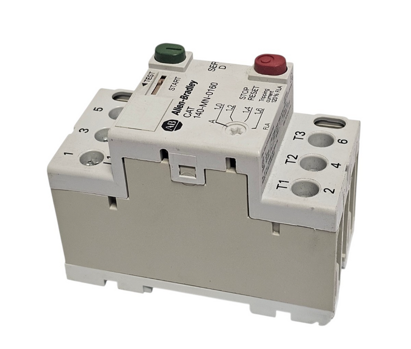 NIB ALLEN BRADLEY 140-MN-0160 STARTER MOTOR PROTECTOR 1-1.6 AMP SERIES. D
