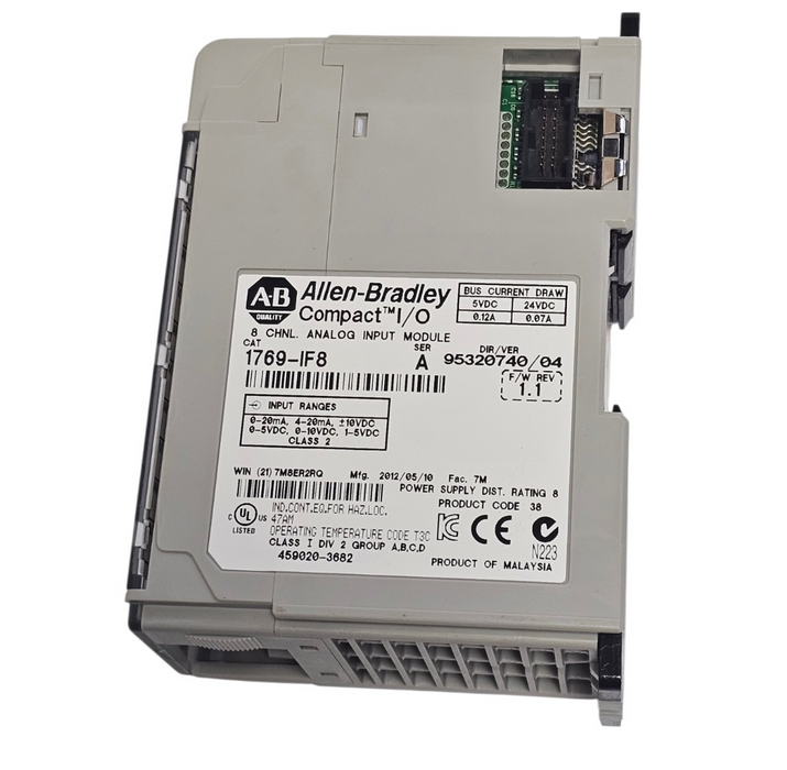ALLEN BRADLEY 1769-IF8 SER. A COMPACT I/O MODULE 1769IF8 F/W REV. 1.1