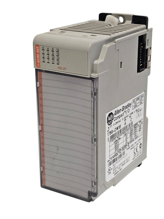 ALLEN BRADLEY 1769-OW16 /A CompactLogic I/O 16PT RELAY OUTPUT MODULE REV. 2