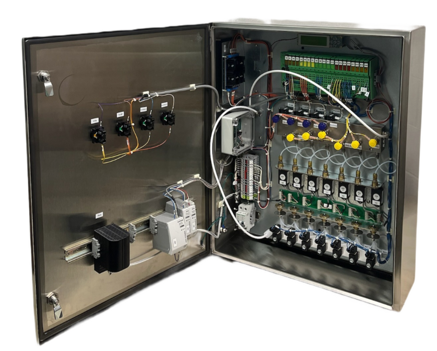 Rittal WM302408N4 304 SS NEMA 4X Enclosure w/ 7-Tube DAAMS Air Sampling Station