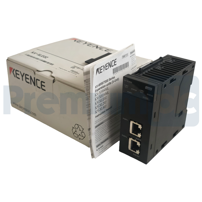 Keyence KV-XLE02 | KVXLE02 Dual-Port EtherNet Communication Unit | 1Gbps NSMP