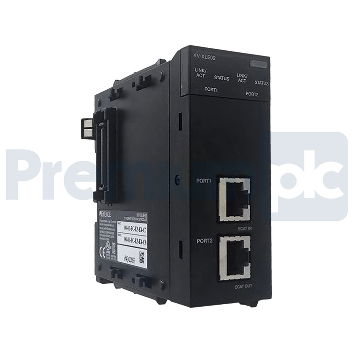 Keyence KV-XLE02 | KVXLE02 Dual-Port EtherNet Communication Unit | 1Gbps NSMP