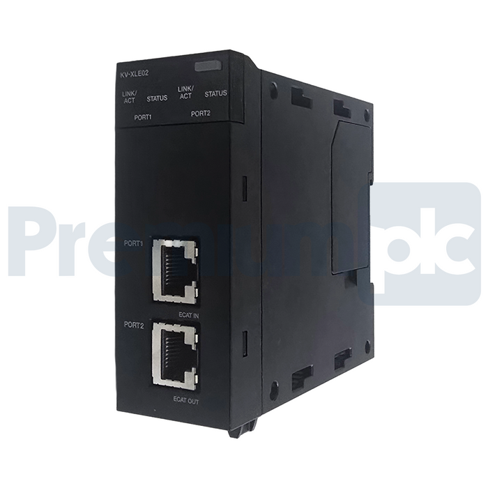 Keyence KV-XLE02 | KVXLE02 Dual-Port EtherNet Communication Unit | 1Gbps NSMP