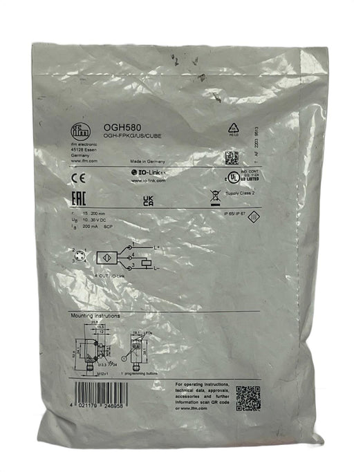 ifm OGH580 Photoelectric Sensor Diffuse Background Suppression , NSFS