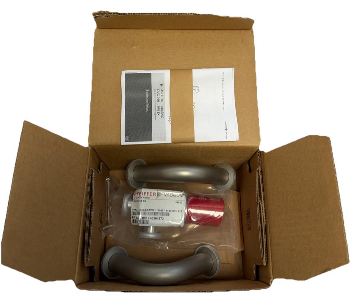 NIB PFEIFFER VACUUM AVC 016 SA MANUALLY ACTUATED ANGLE VALVE PF A31 003 NSMP