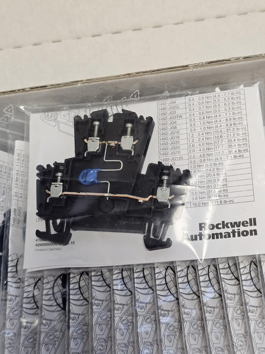 BOX OF 20 NEW ALLEN BRADLEY 1492-JD3SS TERMINAL BLOCKS 1492JD3SS SER. A