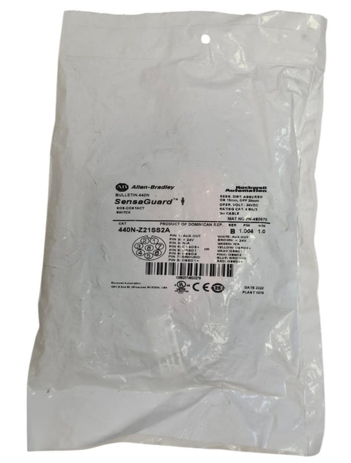 NEW ALLEN BRADLEY 440N-Z21SS2A SENSAGUARD NON-CONTACT SWITCH 440NZ21SS2A SER. B
