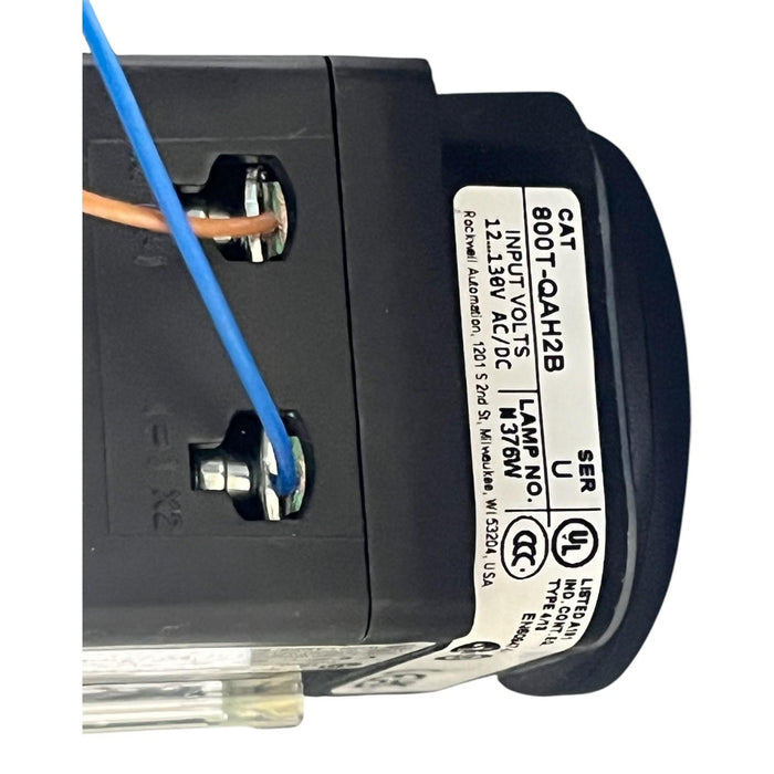 Saginaw SCE-1PBXI Enclosure with Allen-Bradley 800T-QAH2B Blue LED Pilot Light