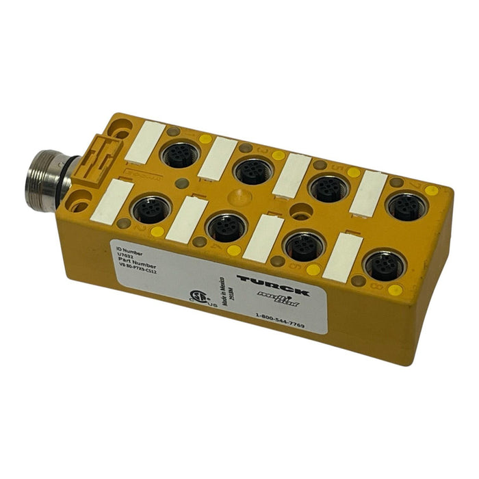 Turck VB 80-P7X9-CS12 8-Port Actuator & Sensor Junction Box U7032 Side Exit NSMP
