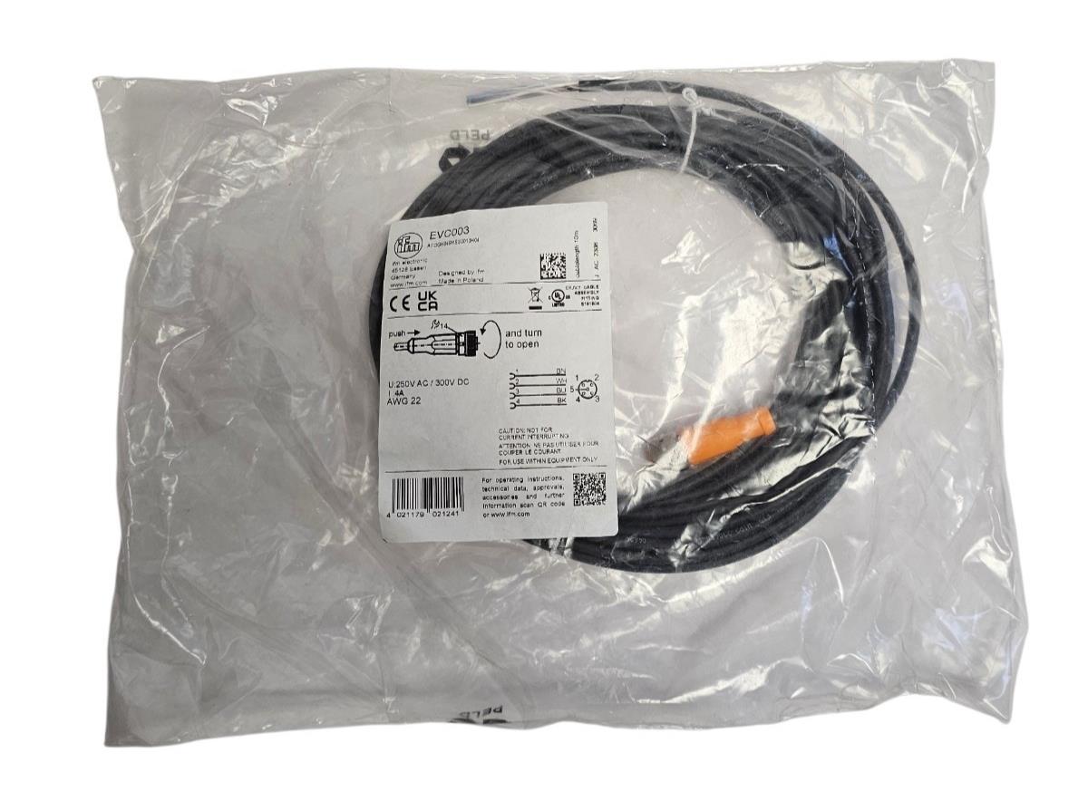 NEW IFM ADOGH040MSS0010H04 CONNECTING CABLE EVC003 LENGTH 10M