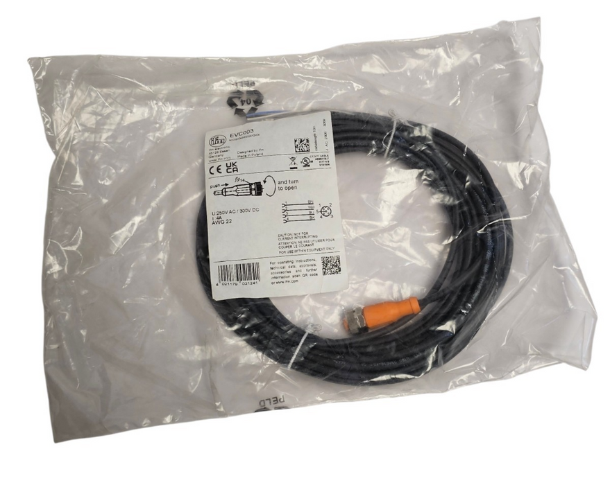 NEW IFM ADOGH040MSS0010H04 CONNECTING CABLE EVC003 LENGTH 10M