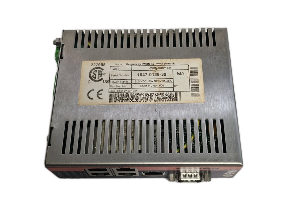 HMS INDUSTRIAL NETWORKS eWON EC51410-00-00 INDUSTRIAL COSY 141 ROUTER EC51410-00