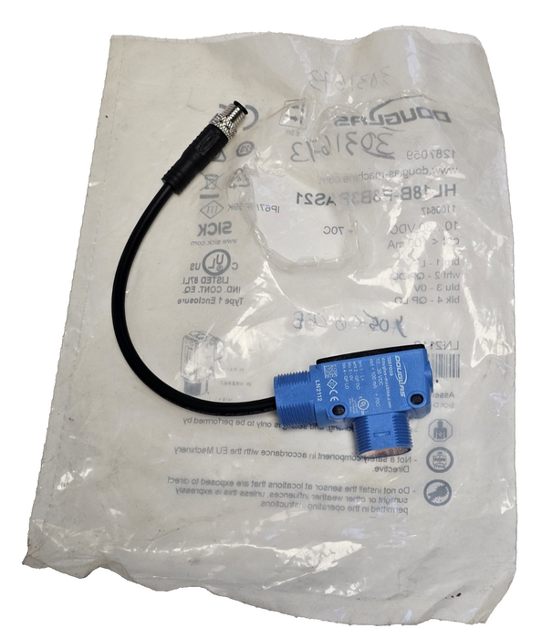 NEW SICK / DOUGLAS HL18B-P3B3BAS21 PHOTOELECTRIC SENSOR 1287059 (1100647)