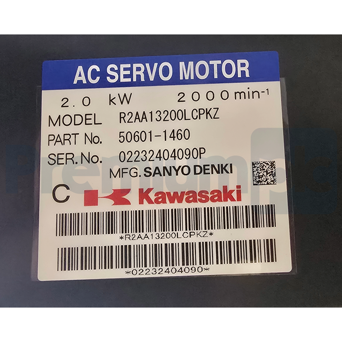 Kawasaki Sanyo Denki 50601-1460 | R2AA13200LCPKZ RS020N Robot Servo Motor 2kW