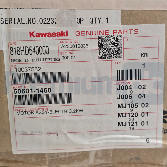 Kawasaki Sanyo Denki 50601-1460 | R2AA13200LCPKZ RS020N Robot Servo Motor 2kW
