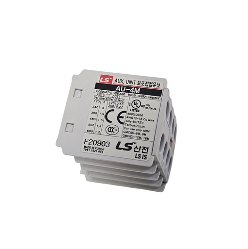 NEW ALTECH CORP. AU-4M-40 AUX. SWITCH FOR GMC/D-6M-16MR FRONT MOUNT, 4 N.O.
