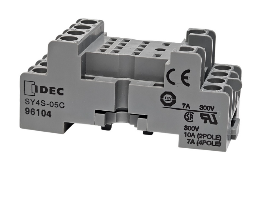 BOX OF 7 NEW IDEC SY4S-05C RELAY SOCKETS SY4S05C 14 POSITION 7AMP 4 POLE 300V