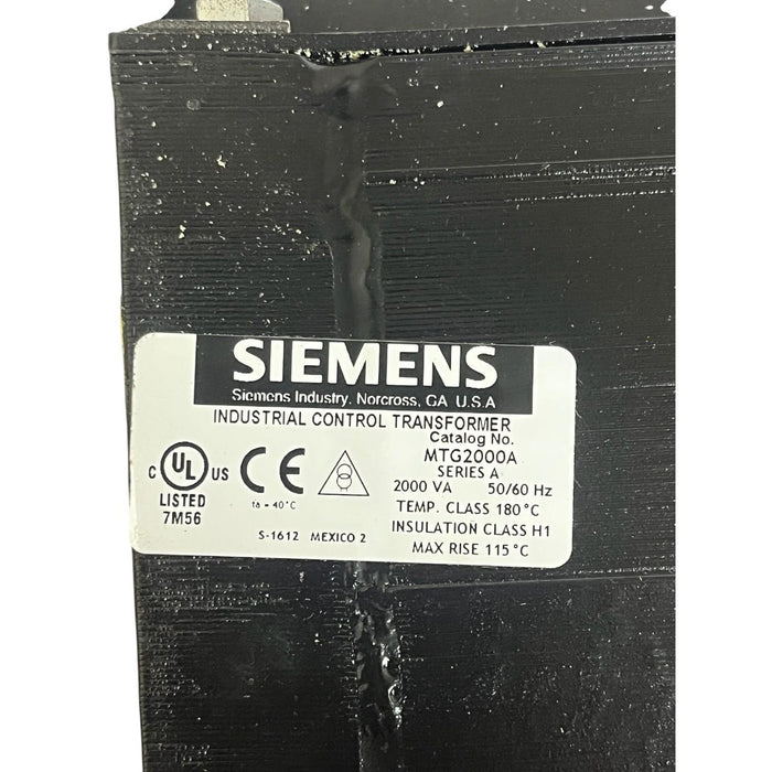 Siemens MTG2000A Industrial Control Transformer 2000VA 240/480V - NSNP